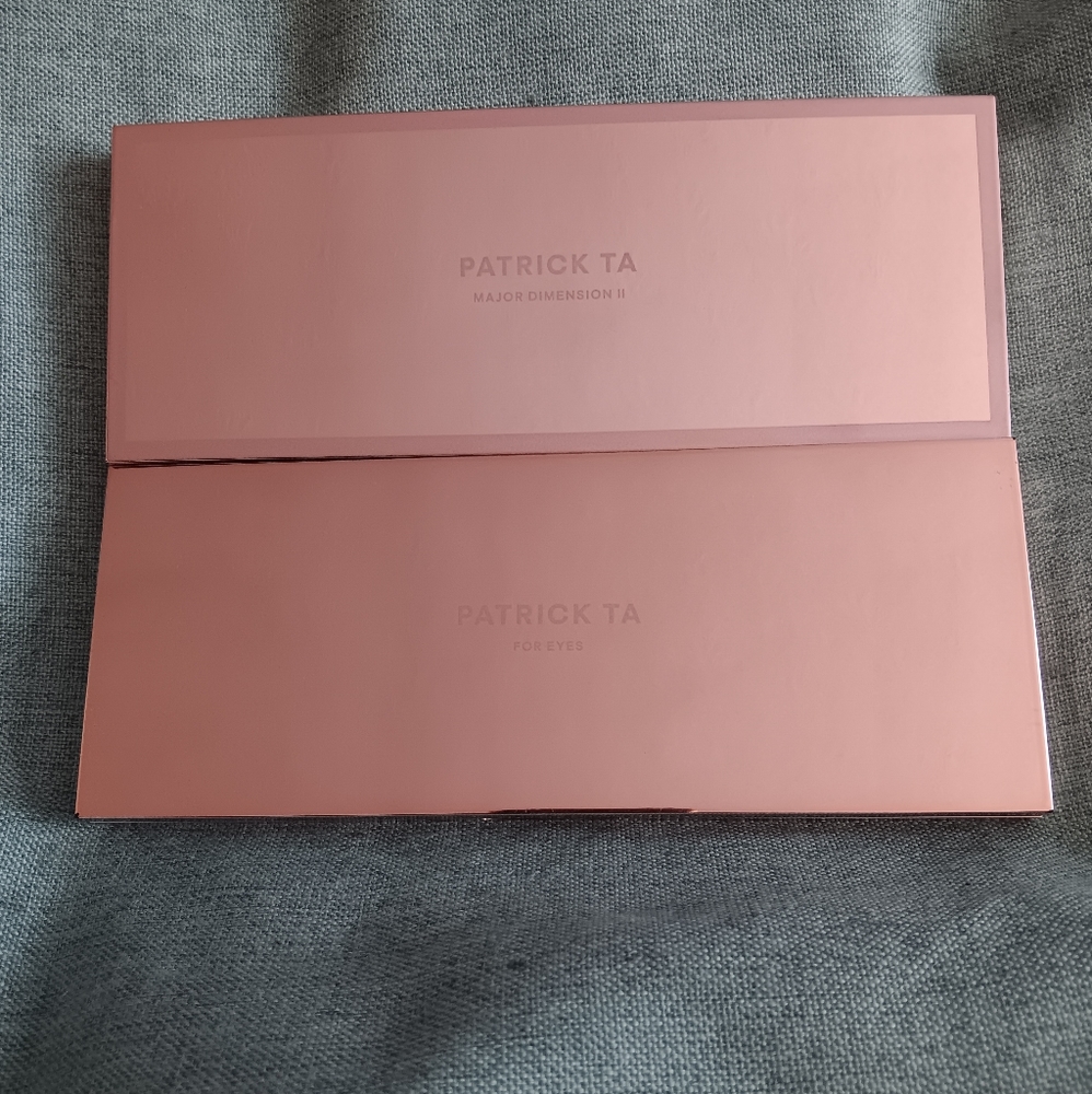 2 Patrick Ta eyeshadow palettes